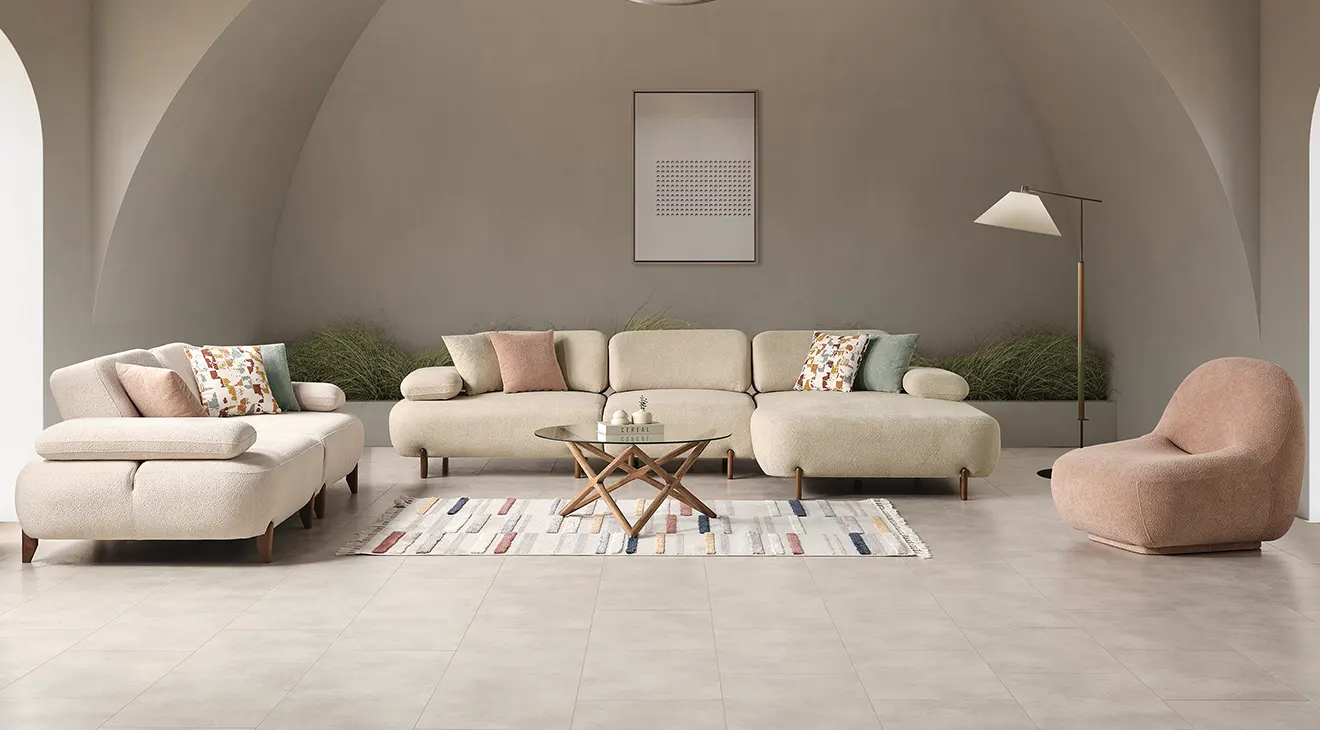 Perla Kanepeli Köşe Koltuk Takımı